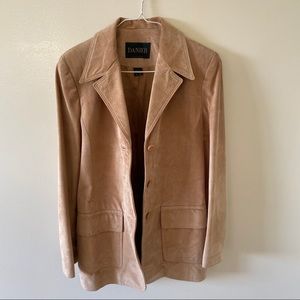 Vintage Cream Danier Suede Jacket